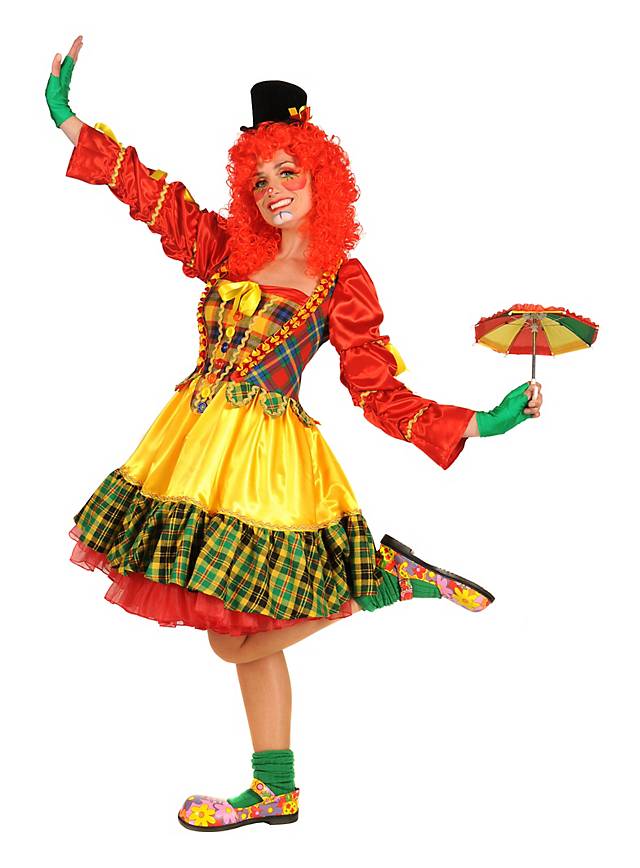 Grosse 1890 Tipp Clown Karneval Kostüm für Damen
