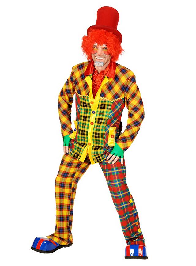 Grosse 1890 Tipp Clown Karneval Kostüm für Herren