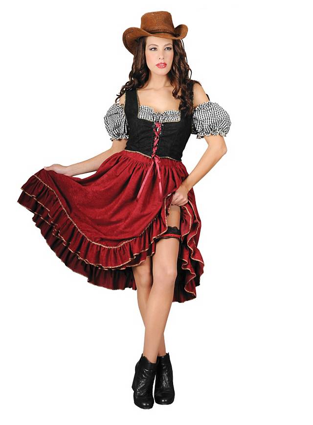 Grosse 1890 Tipp Cowgirl Karneval Kostüm für Damen